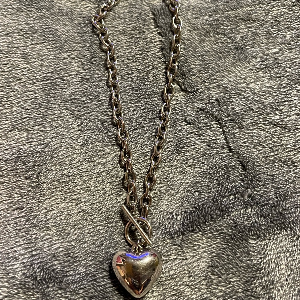 Silver Heart Pendant Necklace